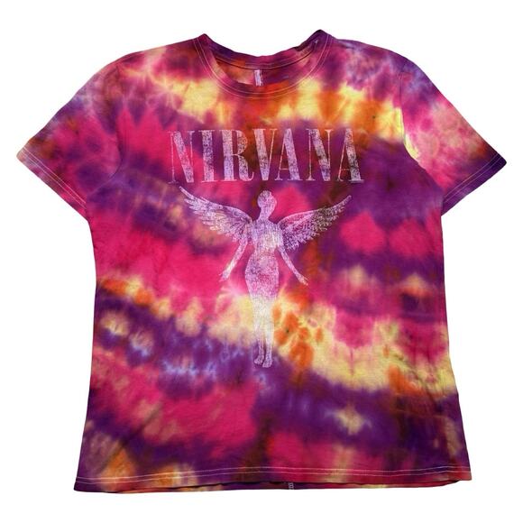 Abercrombie & Fitch Tops - Vintage Y2K Abercrombie & Fitch Nirvana Utero Tie Dye T Shirt Women's Small